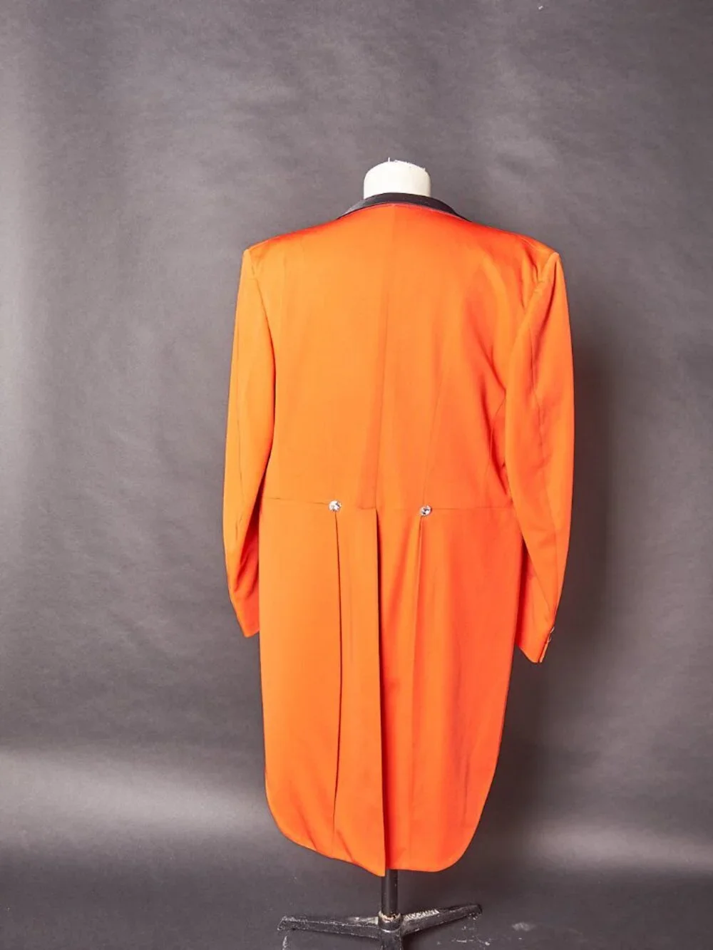 1970s Red with Black Trim and Tails Showman’s Blazer Suit Jacket